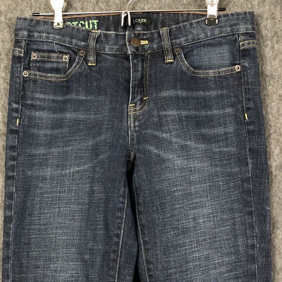 J Crew Jeans Womens 29 Regular Bootcut Low Rise Hipslung Dark Wash Blue Denim - Picture 2 of 12